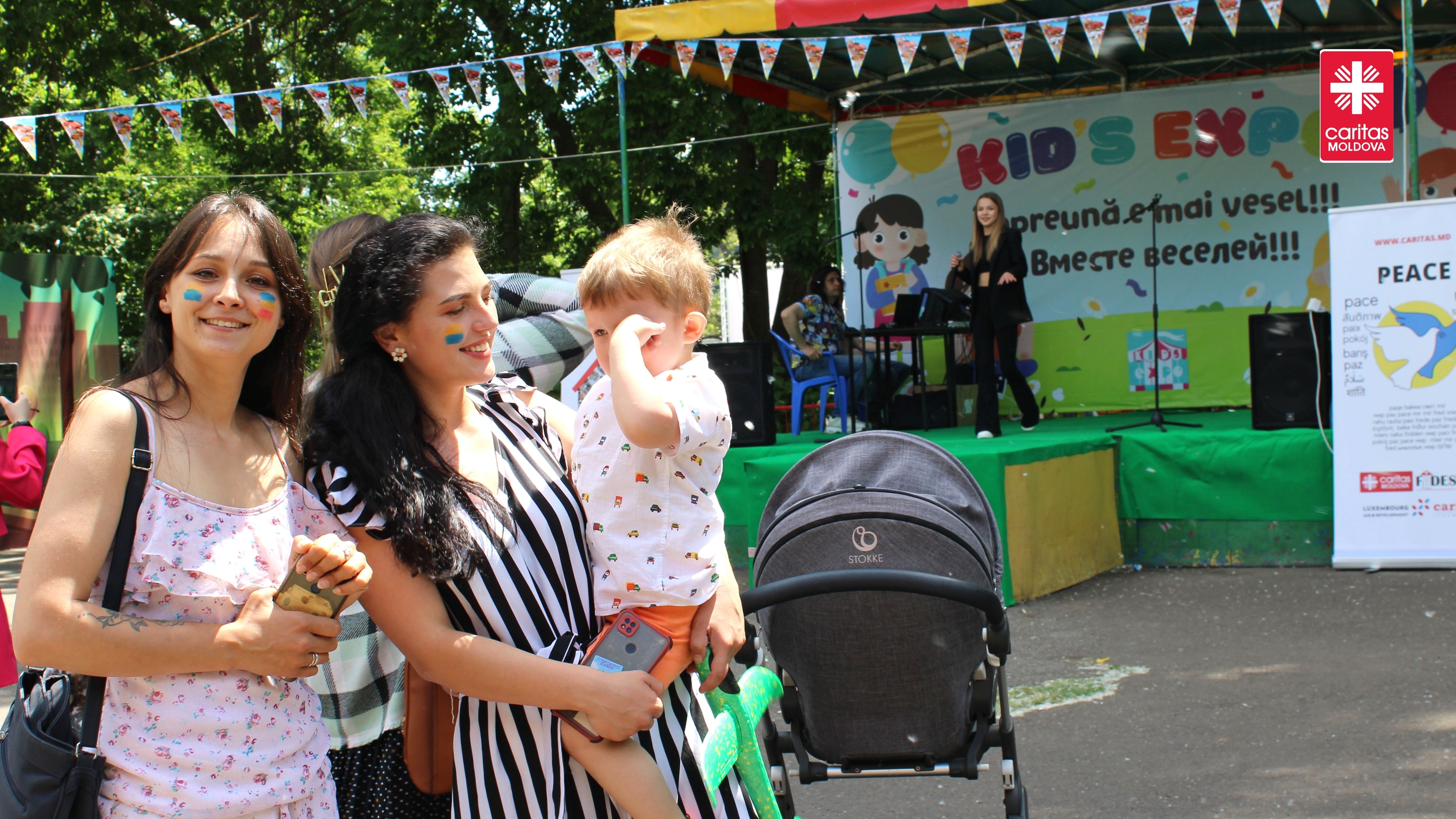 Caritas Moldova sponsorizează activitățile distractive la Kid's Expo