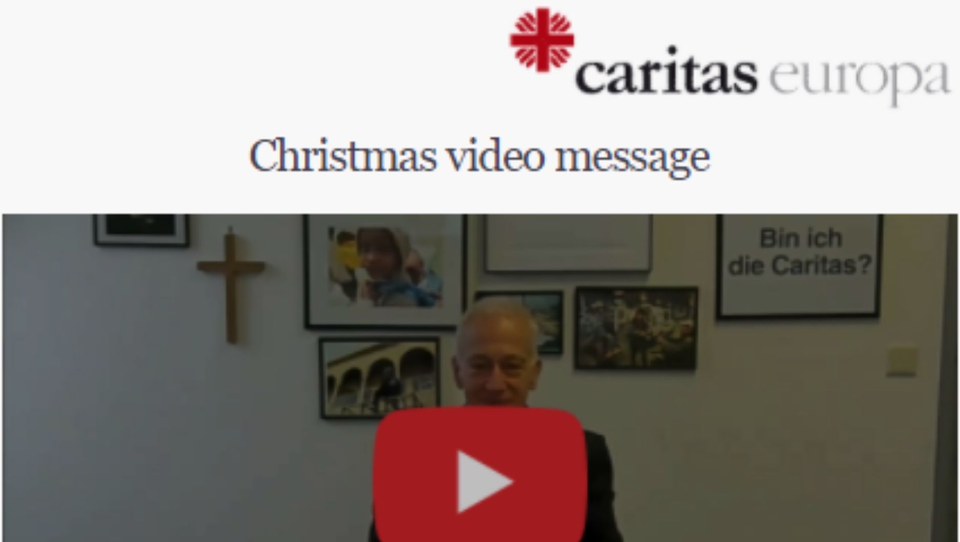 Mesaj de Crăciun de la Președintele Caritas Europa